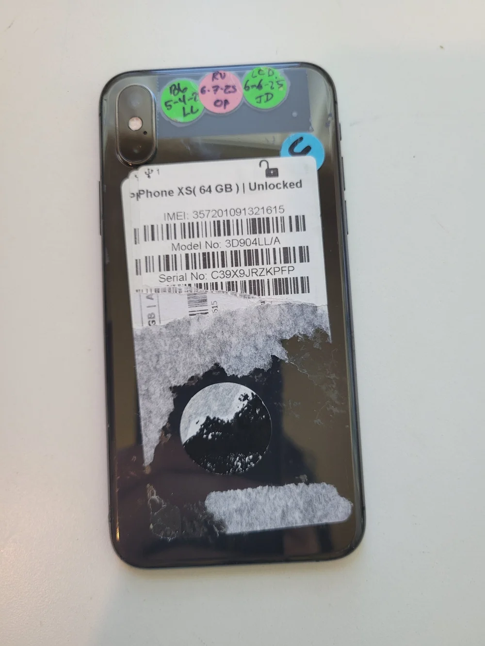 Apple iPhone Xs Black Front Used - 64GB **AJ**